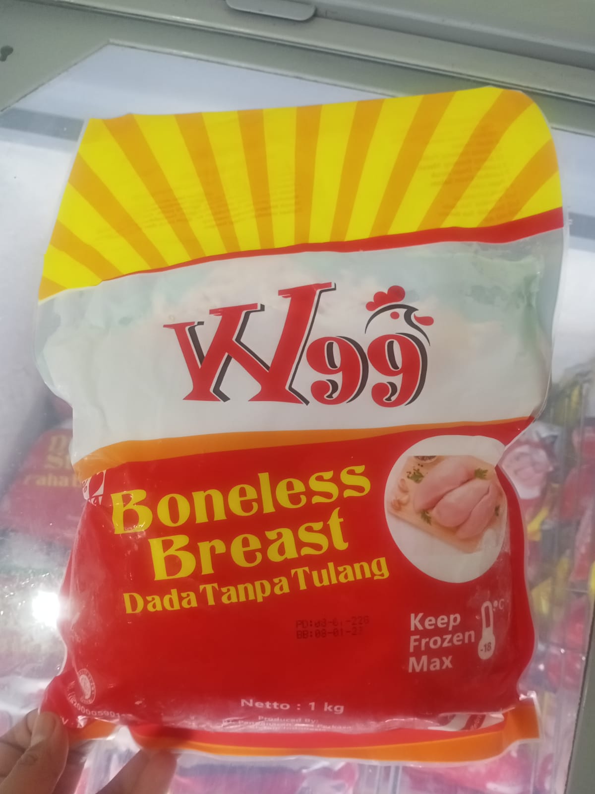 W99 Boneless Breast(dada tanpa tulang) 1kg